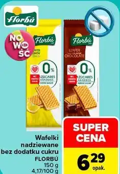 Carrefour Wafelki nadziewane bez dodatku cukru FLORBÚ oferta