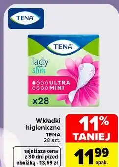 Carrefour Wkładki higieniczne Tena Lady Slim oferta