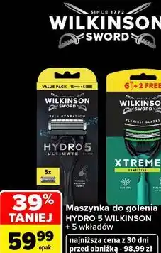 Carrefour Maszynka do golenia Wilkinson Sword Hydro 5 + 5 wkładów oferta