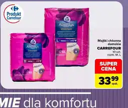 Carrefour Majtki chłonne damskie Carrefour Soft Absodys Discreet oferta