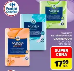 Carrefour Produkty na inkontynencję Carrefour Soft Absodys Discreet oferta