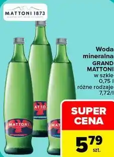 Carrefour Woda mineralna GRAND MATTONI oferta