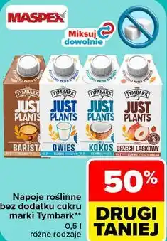 Carrefour Napoje roślinne bez dodatku cukru marki Tymbark Just Plants oferta