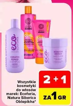 Carrefour Wszystkie kosmetyki do włosów marek: Ecoforia, Natura Siberica Oblepikha oferta
