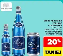 Carrefour Woda mineralna PERLAGE CISOWIANKA oferta
