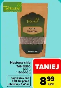 Carrefour Nasiona chia TAHEEBO oferta