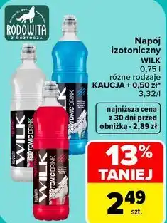 Carrefour Napój izotoniczny WILK oferta