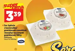 Topaz Ser Jędrula z pomidorami czosnkiem i bazylią OSM Kosów oferta
