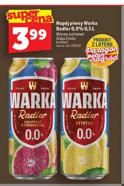 Topaz Piwo bezalkoholowe Napój piwny Warka Radler cytryna oferta