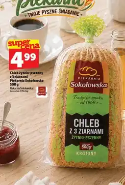 Topaz Chleb żytnio-pszenny z 3 ziarnami Piekarnia Sokołowska oferta