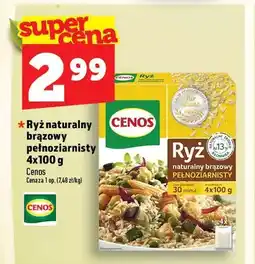 Topaz Ryż naturalny brązowy pełnoziarnisty 4-pak 100 g Cenos oferta