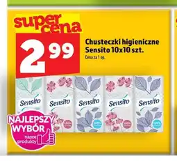 Topaz Chusteczki higieniczne Sensito 10-pak oferta