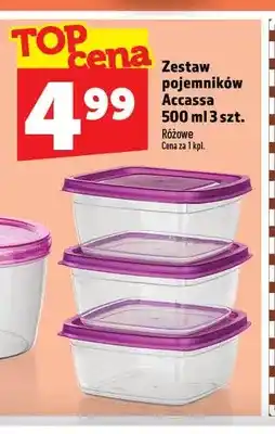 Topaz Zestaw pojemników Accassa 500 ml 3 szt oferta