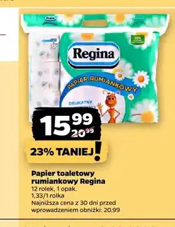 Netto Papier toaletowy rumiankowy Regina 12-pak oferta