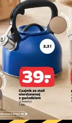 Netto Czajnik ze stali nierdzewnej z gwizdkiem 2,2 l Altom Design oferta