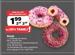 Netto Donut z polewą czerwoną oferta