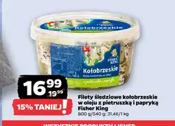 Netto Filety śledziowe kołobrzeskie w oleju z pietruszką i papryką Fisher King oferta