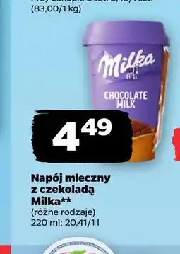 Netto Napój mleczny z czekoladą Milka oferta