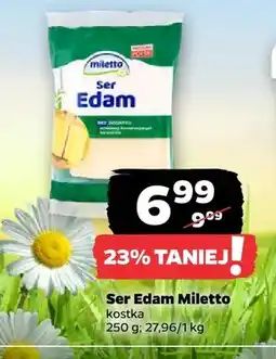 Netto Ser edam w kostce Miletto oferta