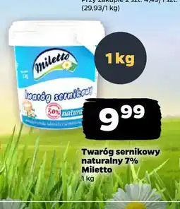Netto Twaróg sernikowy naturalny Miletto 7% oferta
