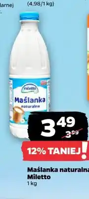 Netto Maślanka naturalna Miletto oferta