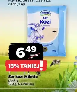 Netto Ser kozi w plastrach Miletto oferta