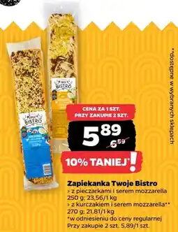 Netto Zapiekanka z pieczarkami i serem mozzarella Twoje Bistro oferta