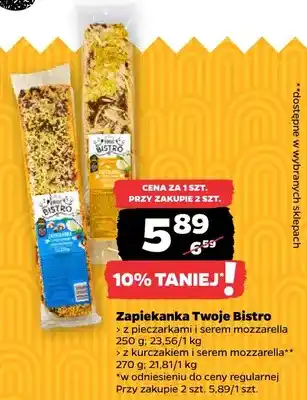 Netto Zapiekanka z pieczarkami i serem mozzarella Twoje Bistro oferta