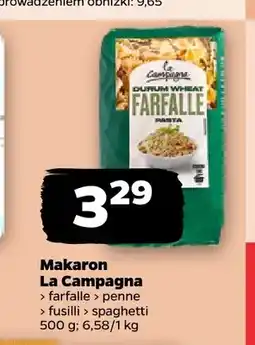 Netto Makaron farfalle La Campagna oferta