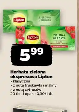 Netto Herbata zielona ekspresowa Lipton klasyczna oferta