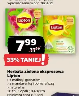 Netto Herbata zielona ekspresowa Lipton z mandarynką i pomarańczą oferta