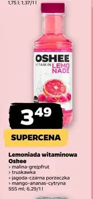 Netto Lemoniada witaminowa malina-grejpfrut Oshee oferta
