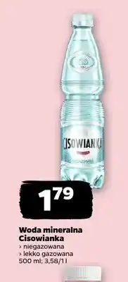 Netto Woda mineralna niegazowana Cisowianka oferta