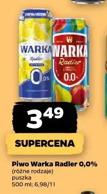 Netto Piwo bezalkoholowe Warka Radler Cytryna oferta