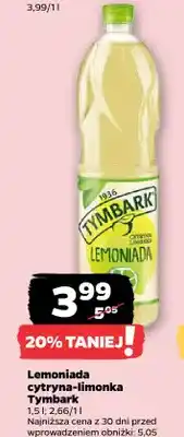 Netto Lemoniada cytryna-limonka Tymbark oferta