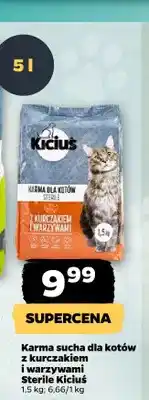Netto Karma sucha dla kotów z kurczakiem i warzywami Sterile Kiciuś oferta