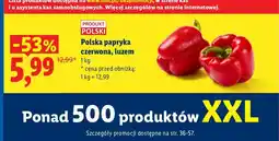 Lidl Papryka czerwona polska oferta