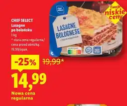 Lidl Lasagne po bolońsku Chef Select oferta