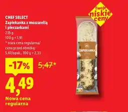 Lidl Zapiekanka z mozzarellą i pieczarkami Chef Select oferta