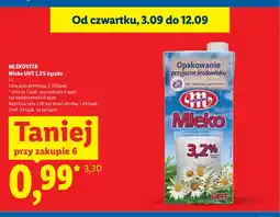 Lidl Mleko UHT Łączka Mlekovita 3,2% oferta