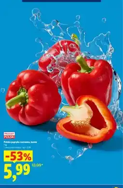 Lidl Papryka czerwona polska oferta
