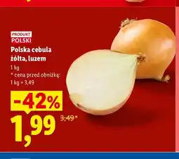 Lidl Cebula żółta polska luzem Ryneczek Lidla oferta