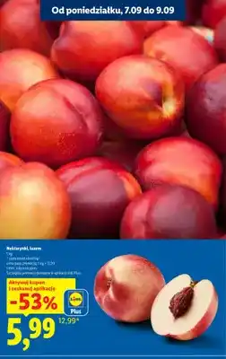 Lidl Nektarynki luzem oferta
