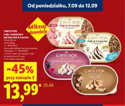 Lidl Lody Soft & Crunchy Wafers & Pink Chocolatey Carte D'Or oferta