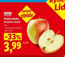 Lidl Jabłka polskie wczesne luzem Ryneczek Lidla oferta