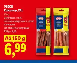 Lidl Kabanosy XXL wieprzowe z chili Pikok oferta