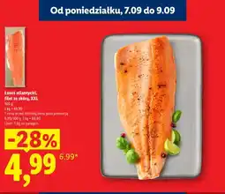 Lidl Łosoś atlantycki filet ze skórą XXL oferta