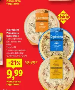 Lidl Pizza z pieca kamiennego 4 sery Chef Select oferta