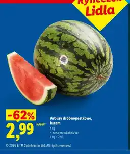 Lidl Arbuzy drobnopestkowe luzem oferta