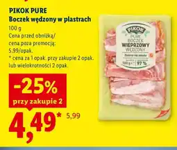 Lidl Boczek wędzony w plastrach Pikok Pure oferta